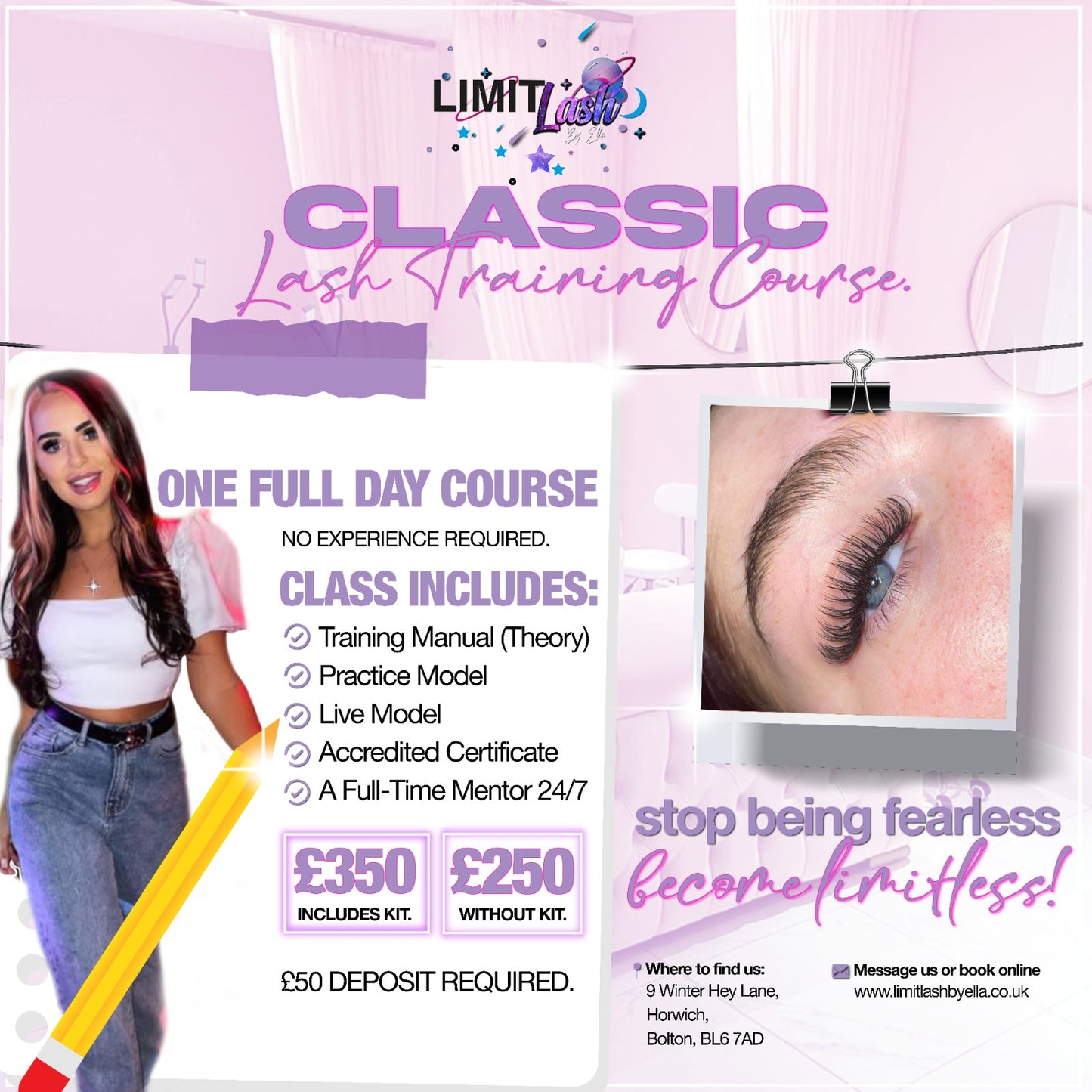 Classic Lash Course (message to organise date)